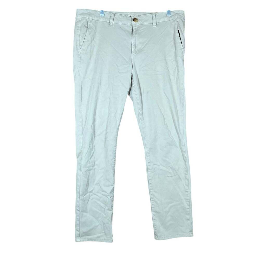 American Eagle Womens Pants Tan Mid Rise Skinny Super Stretch 16 Regular